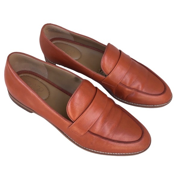 Franco Sarto Hudley Womens Slip On Loafer Leather In Cider Color 8.5 M - Picture 1 of 15